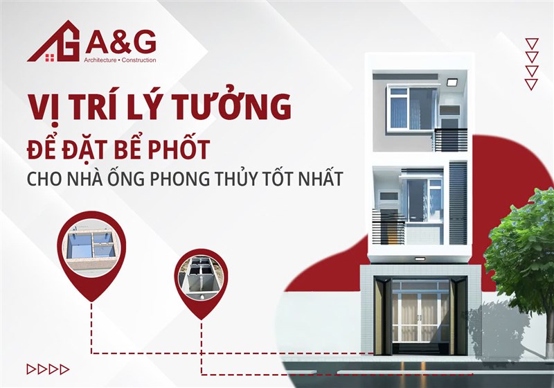 Vị trí lý tưởng để đặt bể phốt cho nhà ống phong thủy nhất