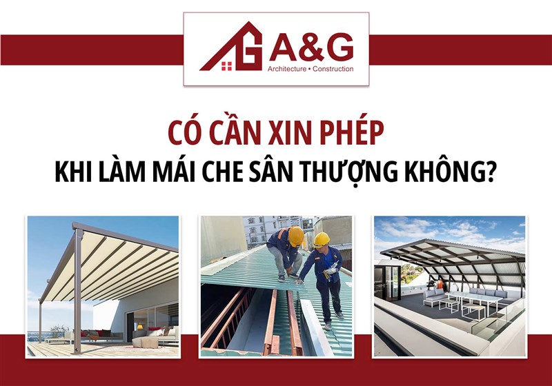 Có cần xin phép khi làm mái che sân thượng không?