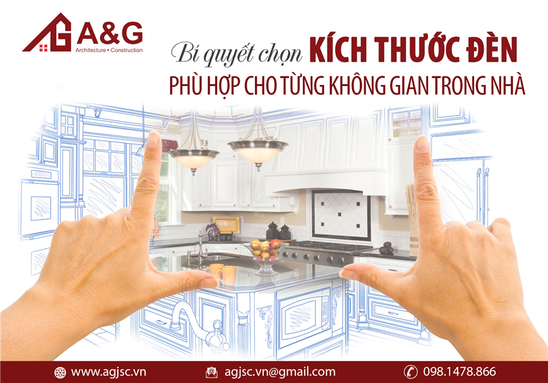 Bí quyết chọn kích thước đèn phù hợp cho từng không gian trong nhà