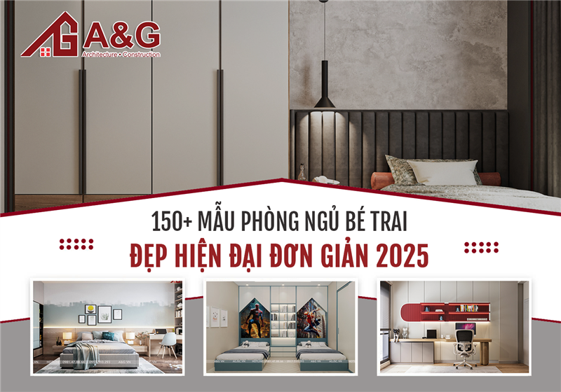 150+ Mẫu phòng ngủ cho bé trai đẹp, hiện đại, đơn giản 2025