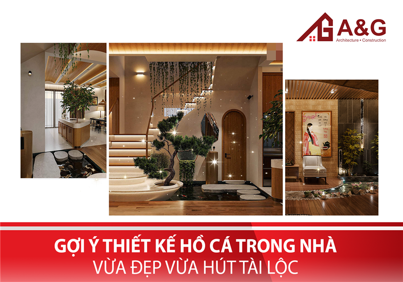 Gợi ý thiết kế hồ cá trong nhà vừa đẹp vừa hút tài lộc