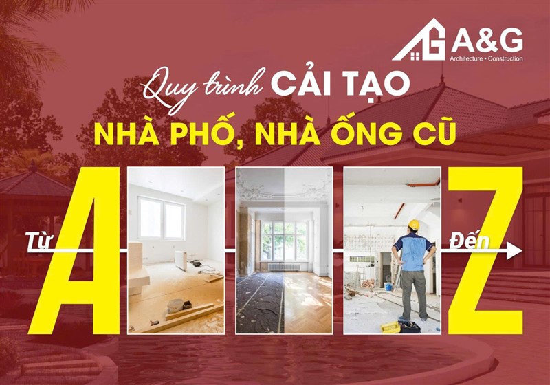 Quy trình cải tạo nhà phố nhà ống cũ từ A đến Z