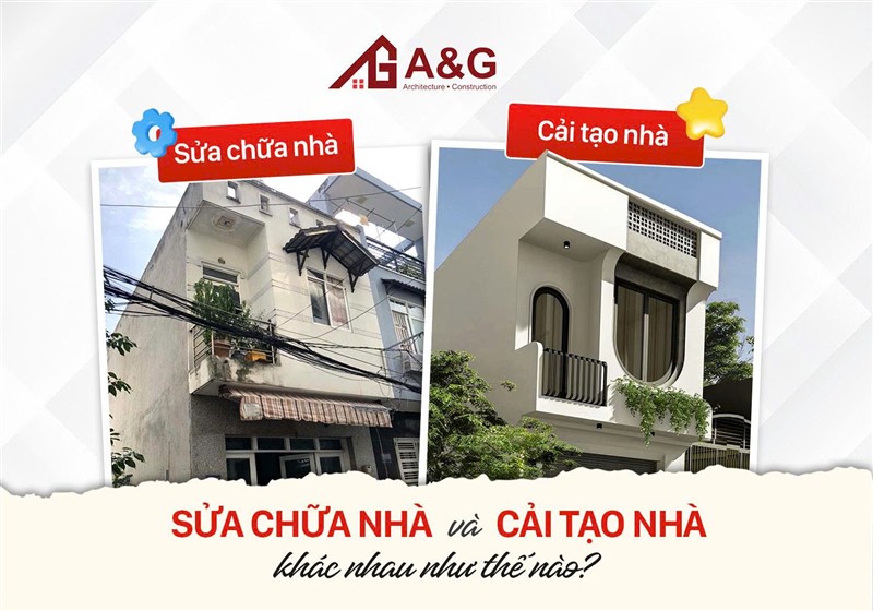 Sửa chữa nhà và cải tạo nhà khác nhau như thế nào?