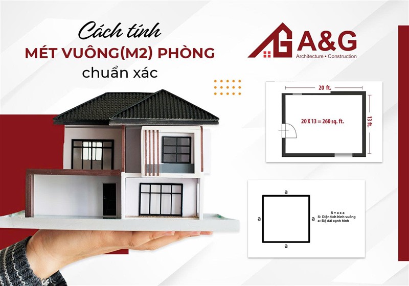 Cách tính mét vuông(m2) phòng chuẩn xác