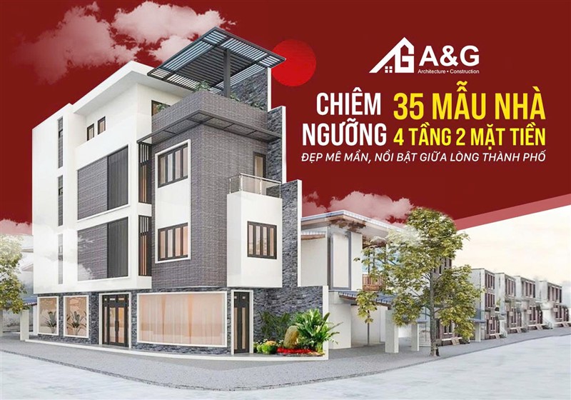 Chiêm ngưỡng 35 mẫu nhà 4 tầng 2 mặt tiền đẹp mê mẩn, nổi bật giữa lòng thành phố