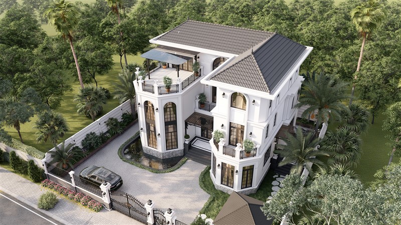 Nguyên tắc vàng không thể bỏ qua khi xây dựng biệt thự cổ điển