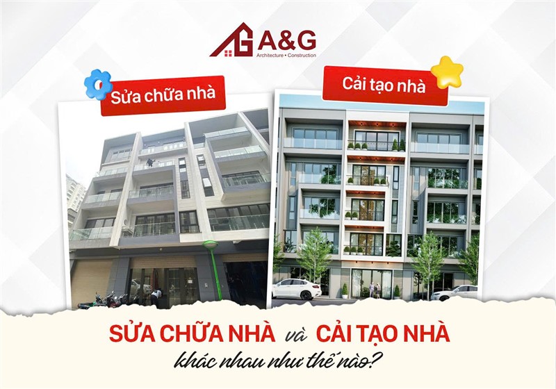 Sửa chữa nhà và cải tạo nhà khác nhau như thế nào?