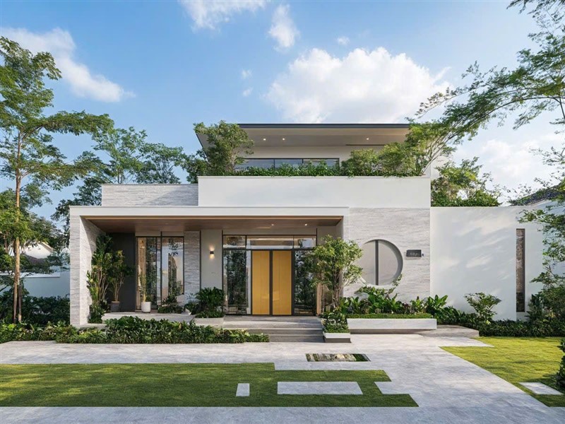 Mẫu nhà cấp 4 ngang 9m thiết kế thông thoáng, tối ưu chi phí