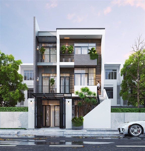 Tổng hợp 55+ mẫu nhà ống 3 tầng sân trước tiện nghi