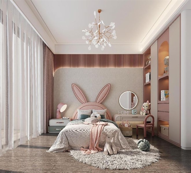 Ý tưởng thiết kế mẫu phòng ngủ bé gái tiện nghi & thoải mái