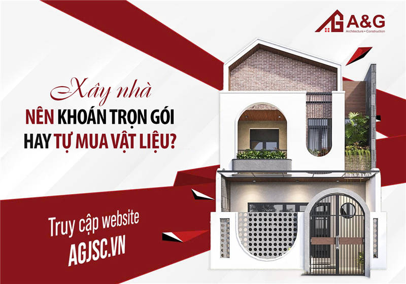 Xây nhà nên khoán trọn gói hay tự mua vật liệu?