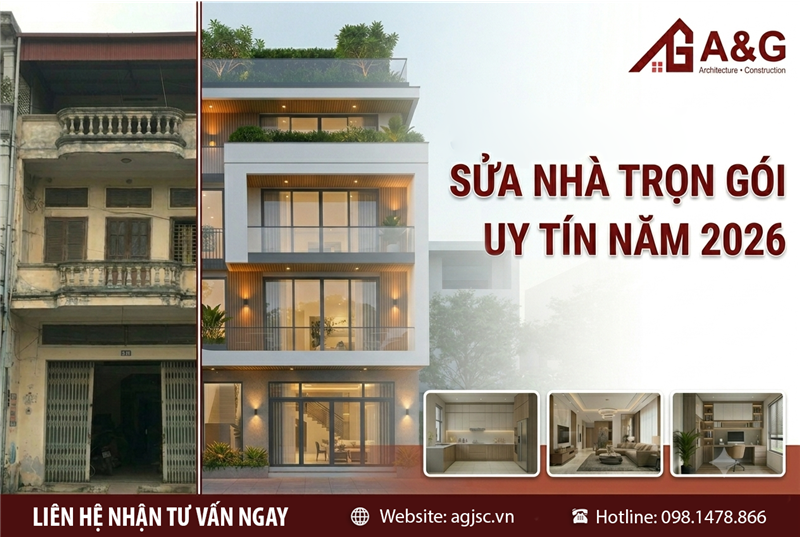 Sửa nhà trọn gói uy tín năm 2026
