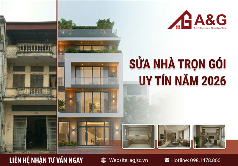 Sửa nhà trọn gói uy tín năm 2026