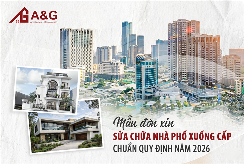 Mẫu đơn xin sửa chữa Nhà phố xuống cấp chuẩn quy định năm 2026