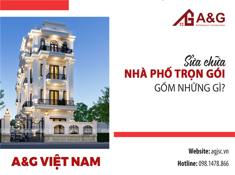 Sửa chữa nhà phố trọn gói gồm những gì?