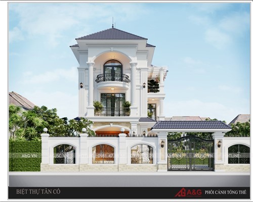 THIẾT KẾ BT 3 TẦNG MÁI NHẬT