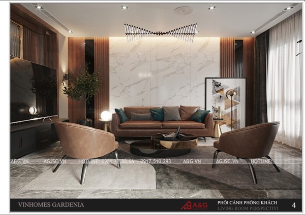 THIẾT KẾ - THI CÔNG NỘI THẤT BIỆT THỰ VINHOMES GARDENIA