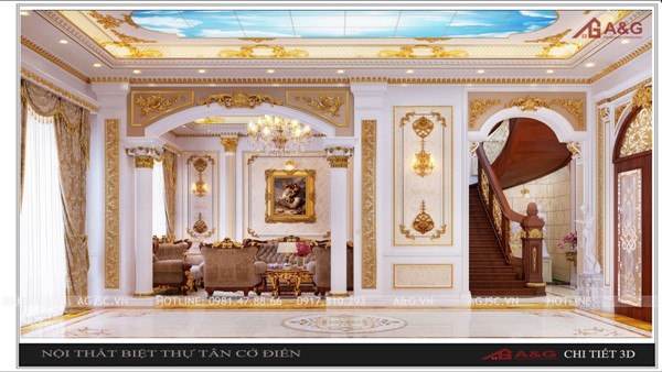 THIẾT KẾ THI CÔNG NỘI THẤT BIỆT THỰ  GIA LÂM