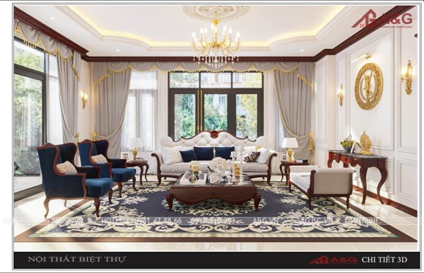 THIẾT KẾ THI CÔNG NỘI THẤT BIỆT THỰ VINHOME THE HARMONY SANG TRỌNG