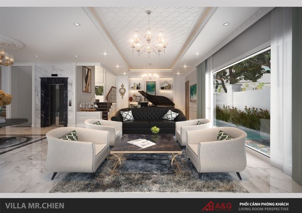 THIẾT KẾ THI CÔNG NỘI THẤT BIỆT THỰ VINHOME THE HARMONY