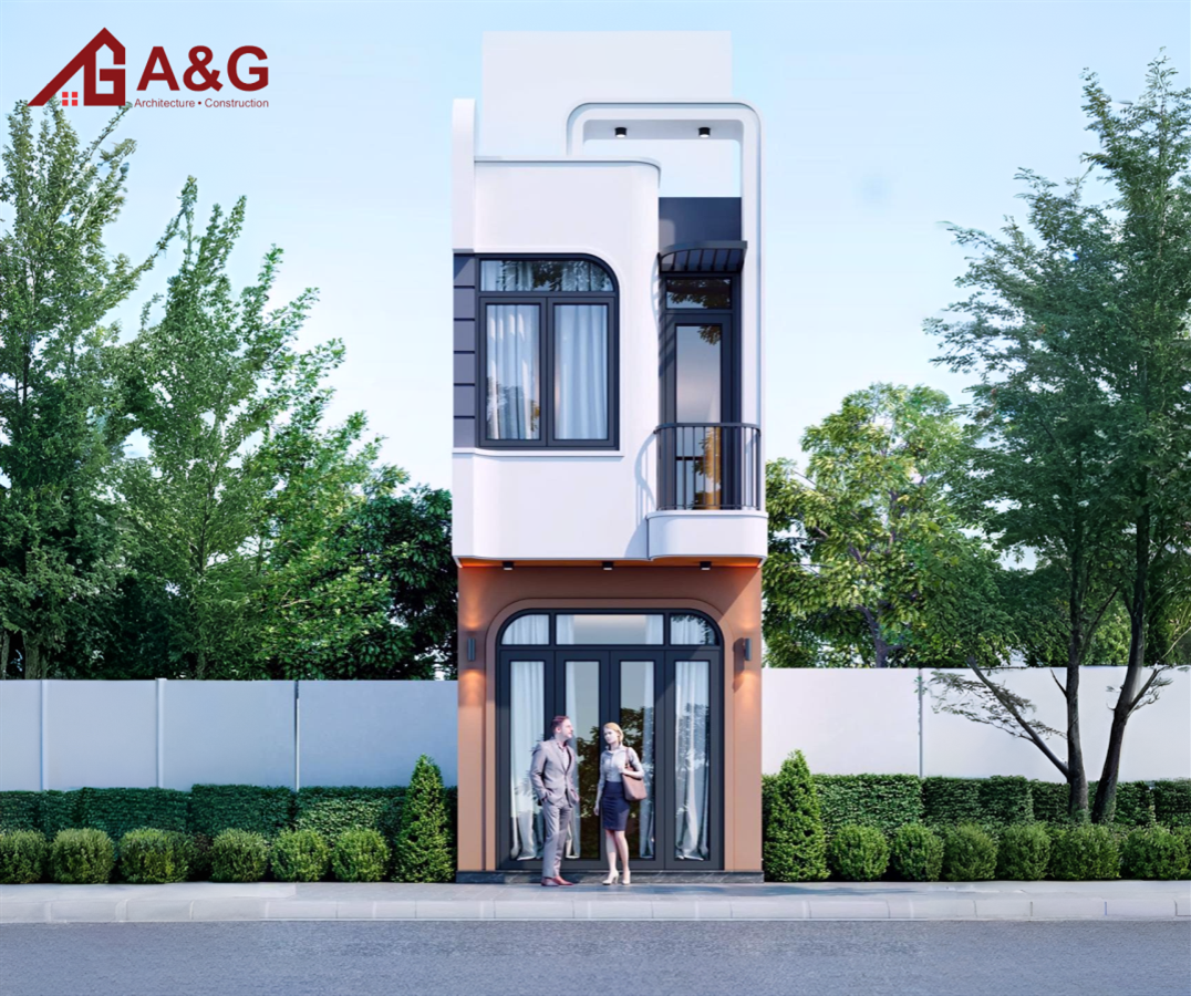 Thiết kế & Thi công nhà phố 2 tầng 1 tum tại An Khánh