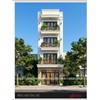 Thiết kế nhà phố tân cổ điển 4 tầng 