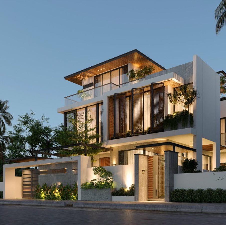 Bí quyết thiết kế sân trước nhà phố giúp không gian thêm xanh mát