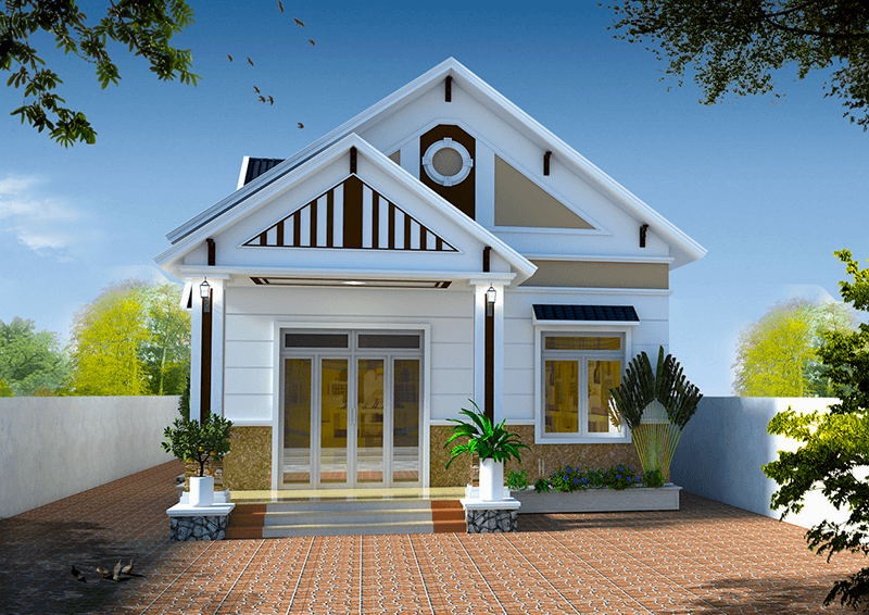 50 mẫu nhà cấp 4 gác lửng đẹp, tiết kiệm chi phí xây dựng