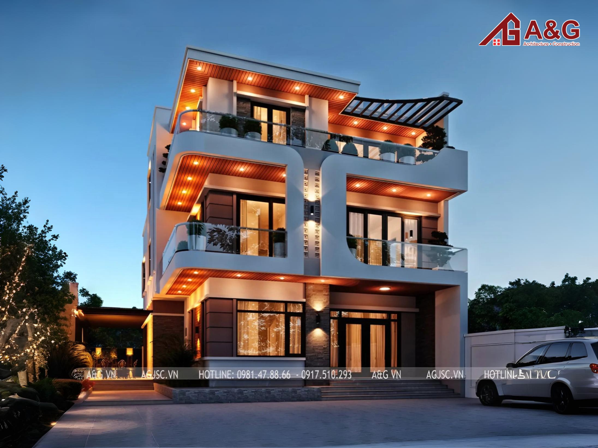 Dịch vụ thiết kế biệt thự hiện đại sang trọng, tiện nghi