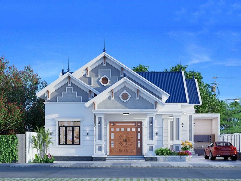 Những mẫu nhà cấp 4 mái Thái đẹp và được ưa chuộng nhất năm 2024
