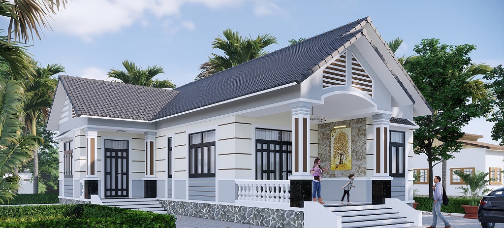 Những mẫu nhà cấp 4 mái Thái đẹp và được ưa chuộng nhất năm 2024