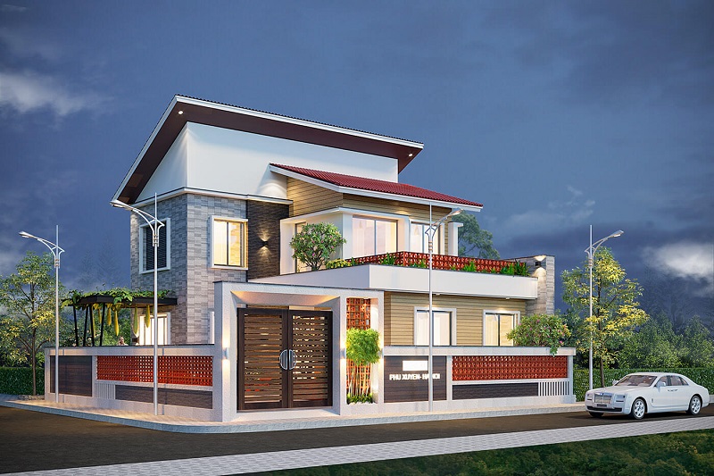 Tất tần tật về phong thủy nhà 2 mái trước sau bạn nên biết