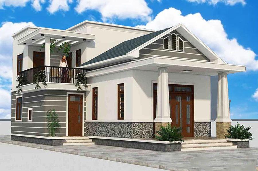 50 mẫu nhà cấp 4 gác lửng đẹp, tiết kiệm chi phí xây dựng