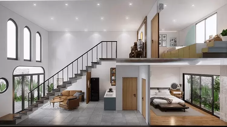 50 mẫu nhà cấp 4 gác lửng đẹp, tiết kiệm chi phí xây dựng