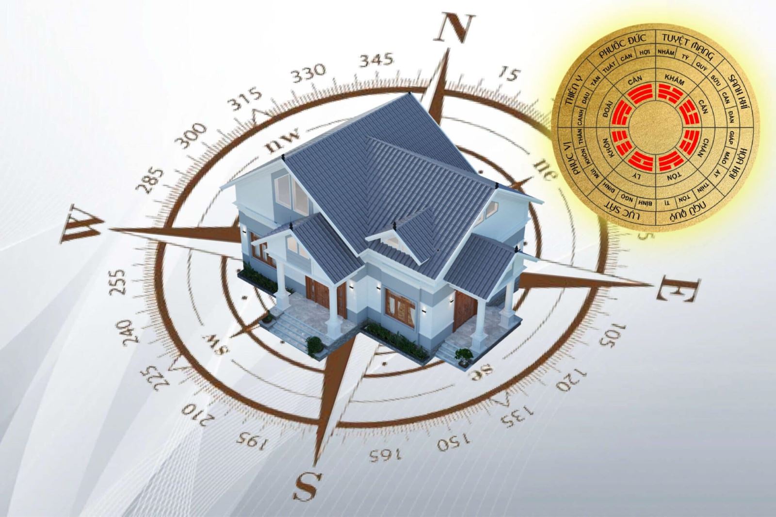 Hướng dẫn cách xác định hướng xây nhà theo tuổi hợp phong thủy