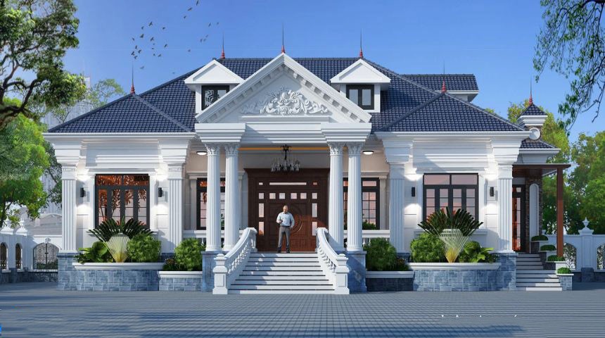 Tổng hợp mẫu nhà 1 tầng 2 phòng ngủ 100m² đẹp kèm dự toán chi phí 2025