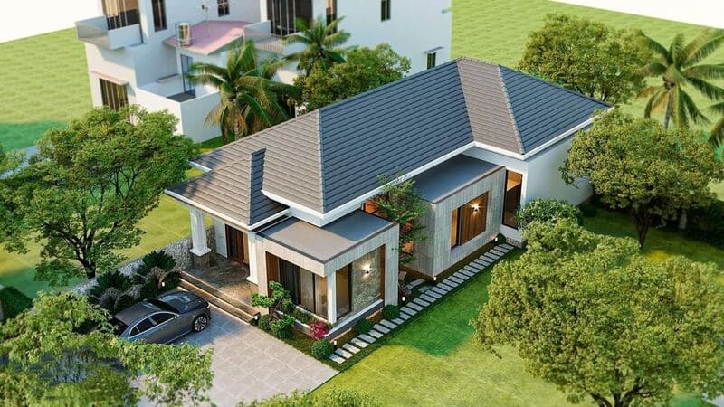 5 Mẫu nhà vườn đẹp, thoáng mát với chi phí xây dựng hợp lý