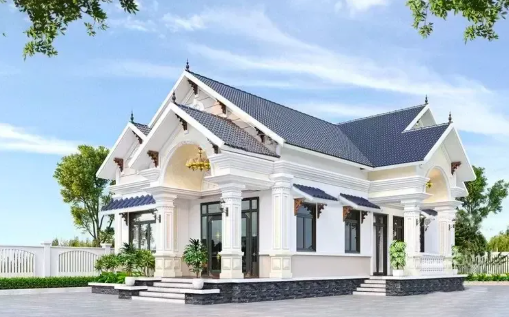 Những mẫu nhà cấp 4 mái Thái đẹp và được ưa chuộng nhất năm 2024